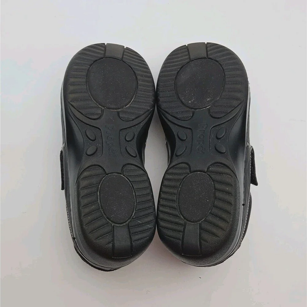 Propet Shoe Black Leather Gilda Slip On Women Sz 10 Adjustable Comfort WCA103L